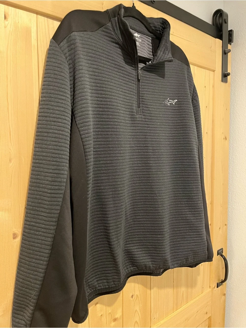 Attack Life by Greg Norman Men's Charcoal & Black Quarter-Zip Pullover